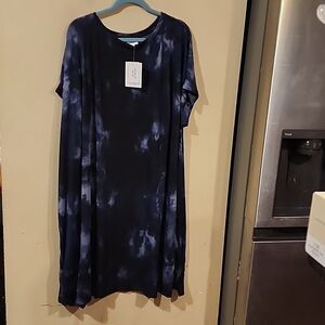Beautiful lularoe dress 👗 2X NWT blue Tie dye